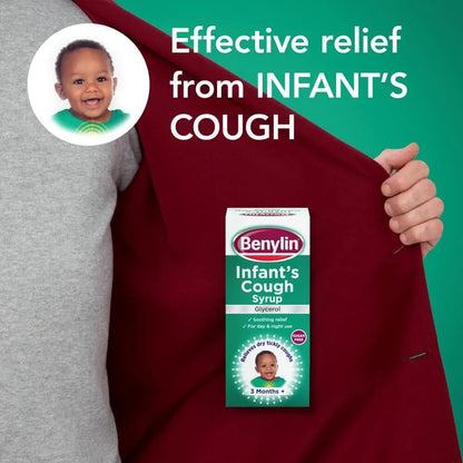 Benylin Children's Apple Flavour Cough Syrup 3+ Months (125ml) Benylin