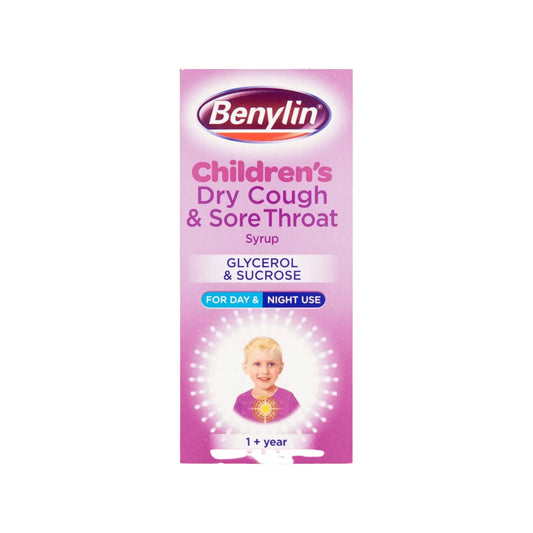 Benylin Children's Dry Cough & Sore Throat Syrup 125ml