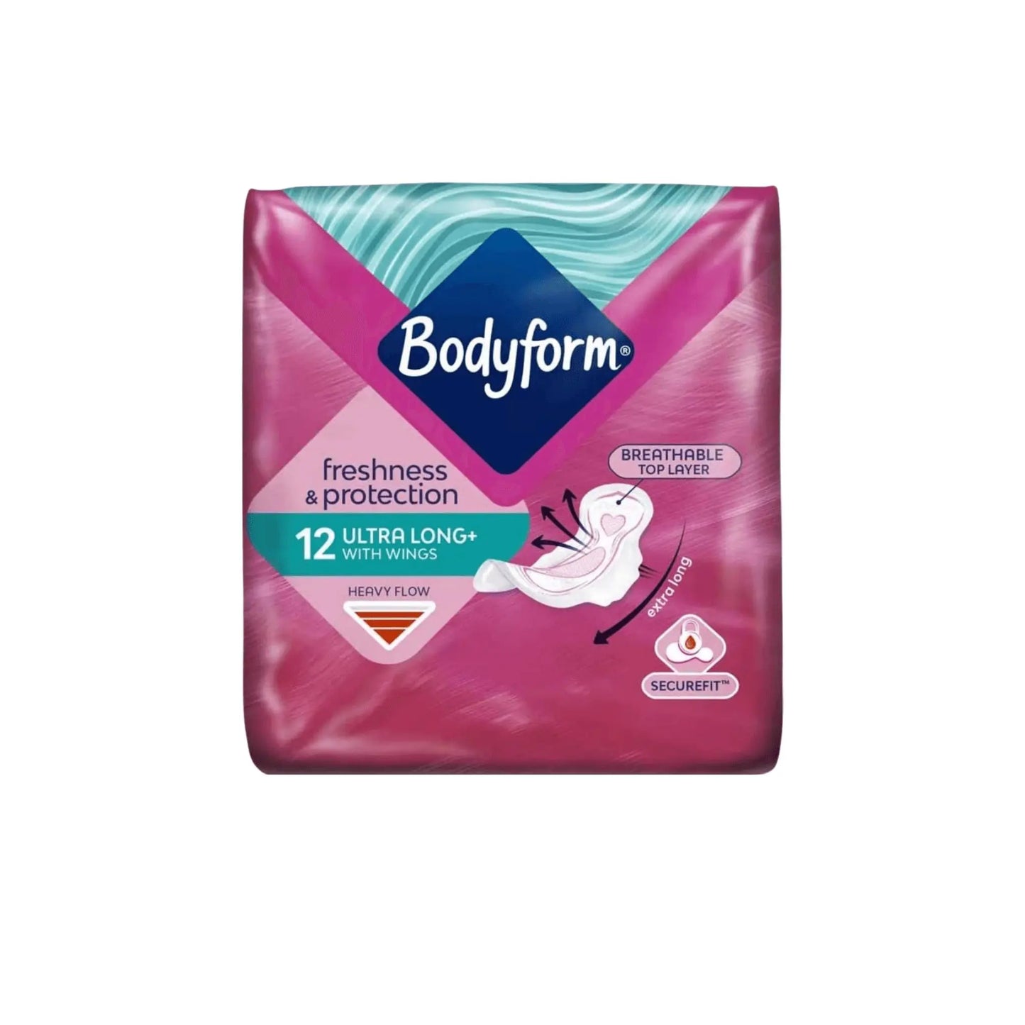 Bodyform Ultra Fit Super Winged Sanitary Towels 12 Pack