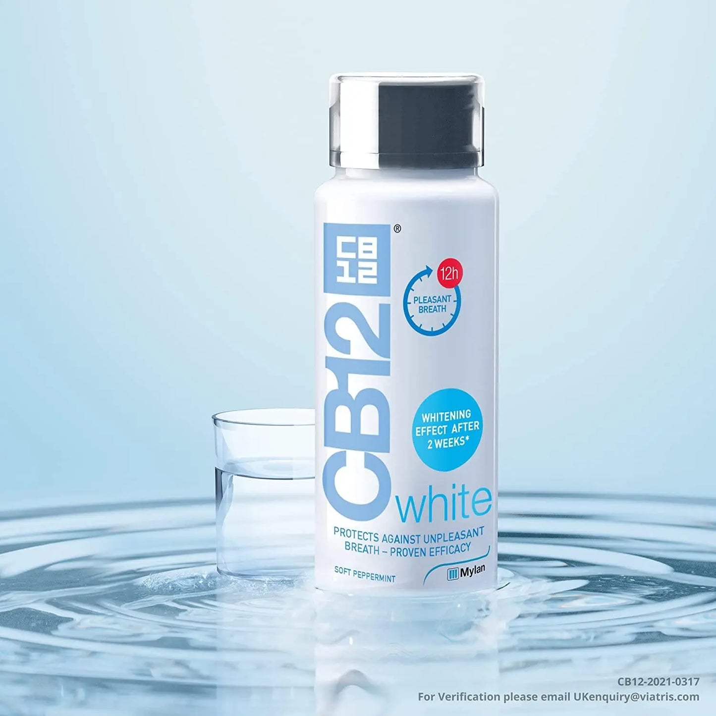 CB12 White Mouthwash Protects Againts Unpleaseant Breathe-Whitening Mouthwash 250ml