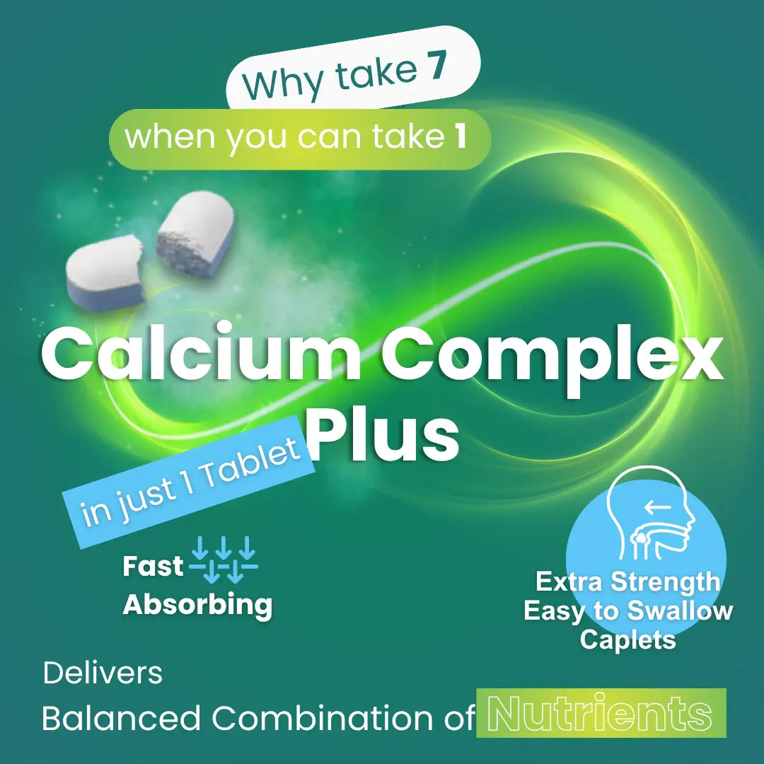 Calcium Magnesium Complex 7 in 1 180 Supplement Tablets Arc Health Nutrition UK Ltd