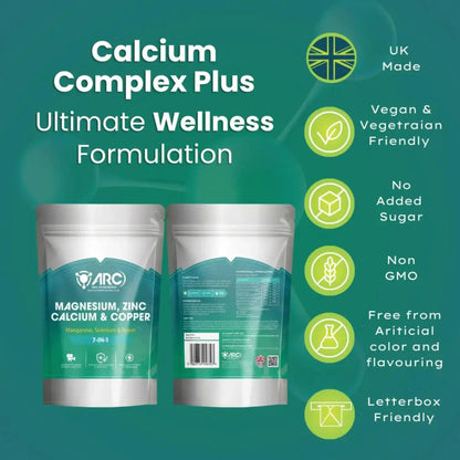Calcium Magnesium Complex 7 in 1 180 Supplement Tablets Arc Health Nutrition UK Ltd