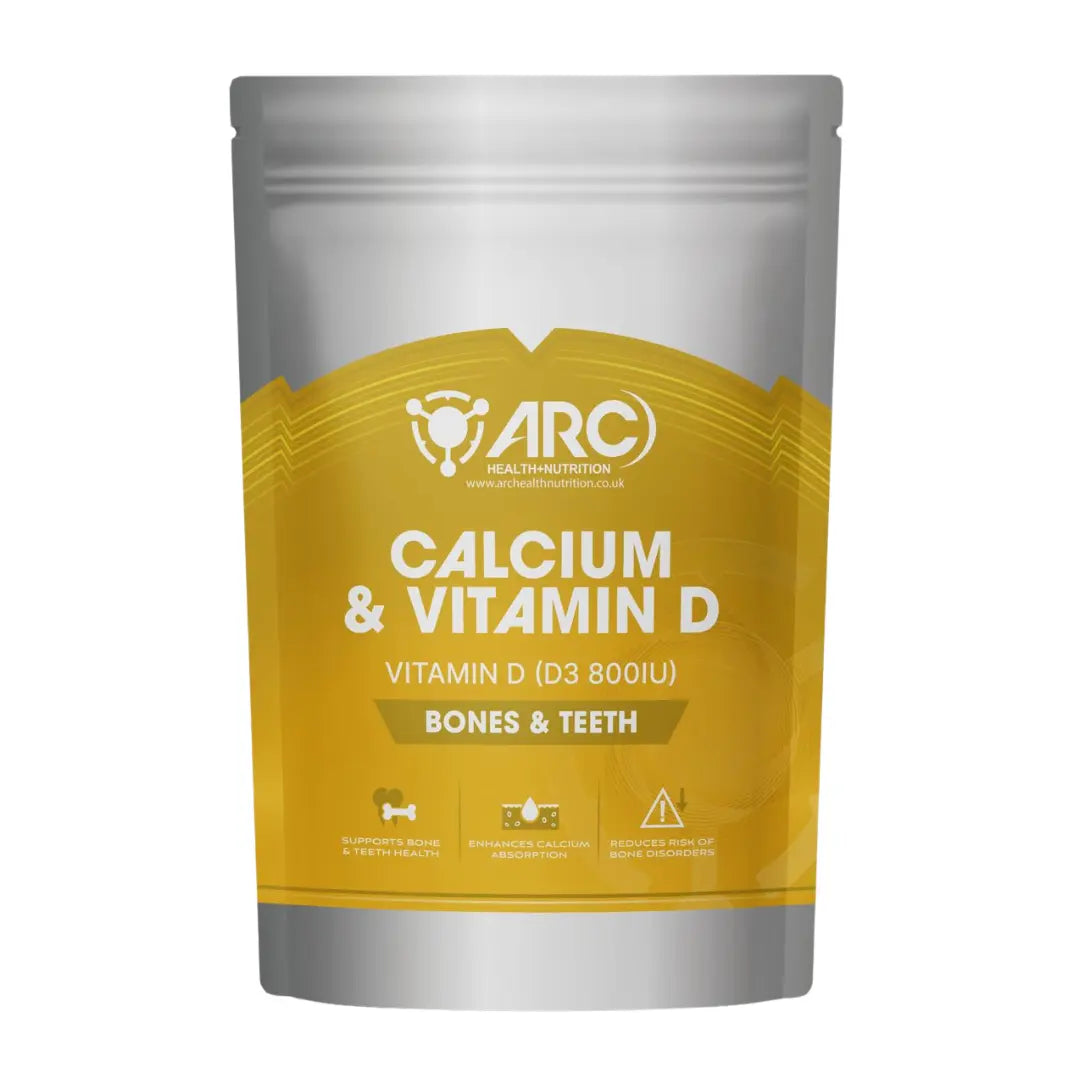Calcium and Vitamin D3 Supplement Tablets men & Women Arc Health Nutrition Ltd