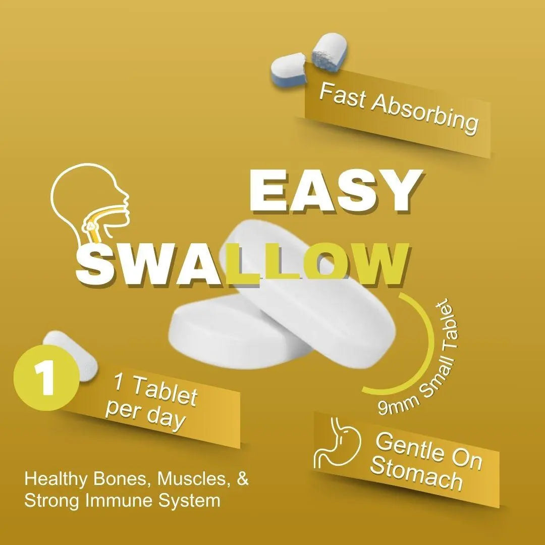 Calcium and Vitamin D3 Supplement Tablets men & Women Arc Health Nutrition Ltd