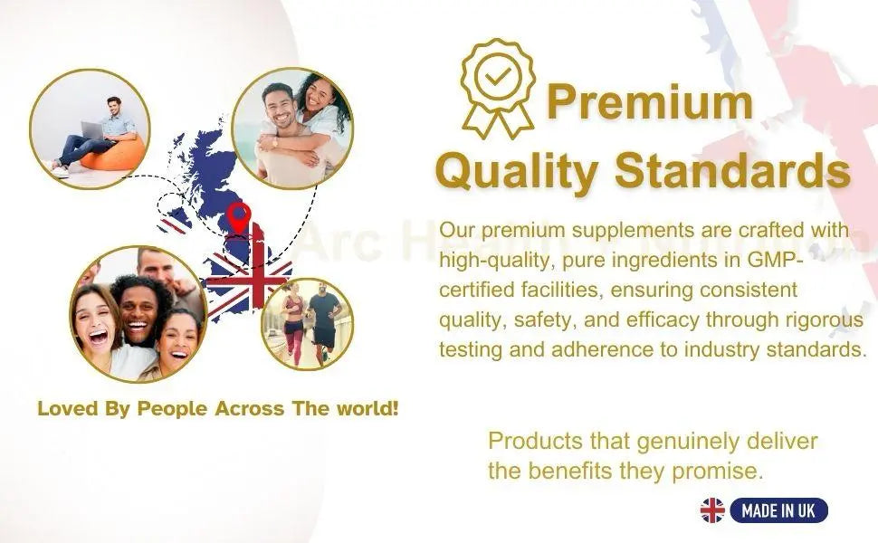 Calcium and Vitamin D3 Supplement Tablets men & Women Arc Health Nutrition Ltd