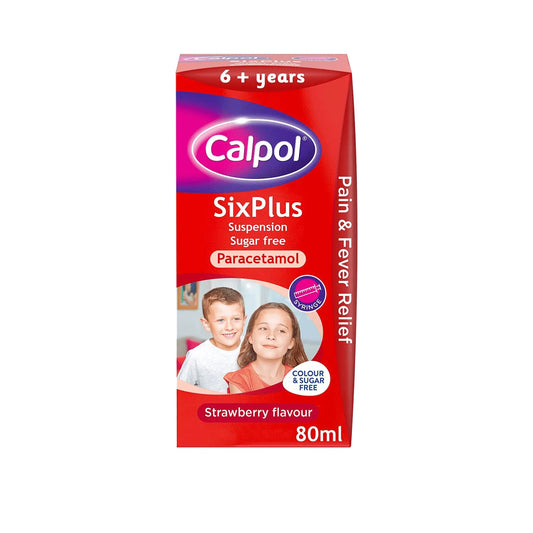 Calpol SixPlus Sugar Free Suspension - 80ml