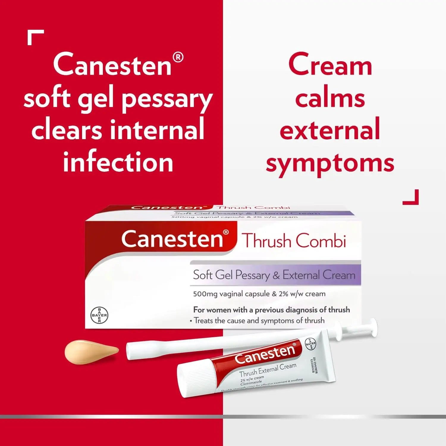 Canesten Pessary Soft gel Combi 