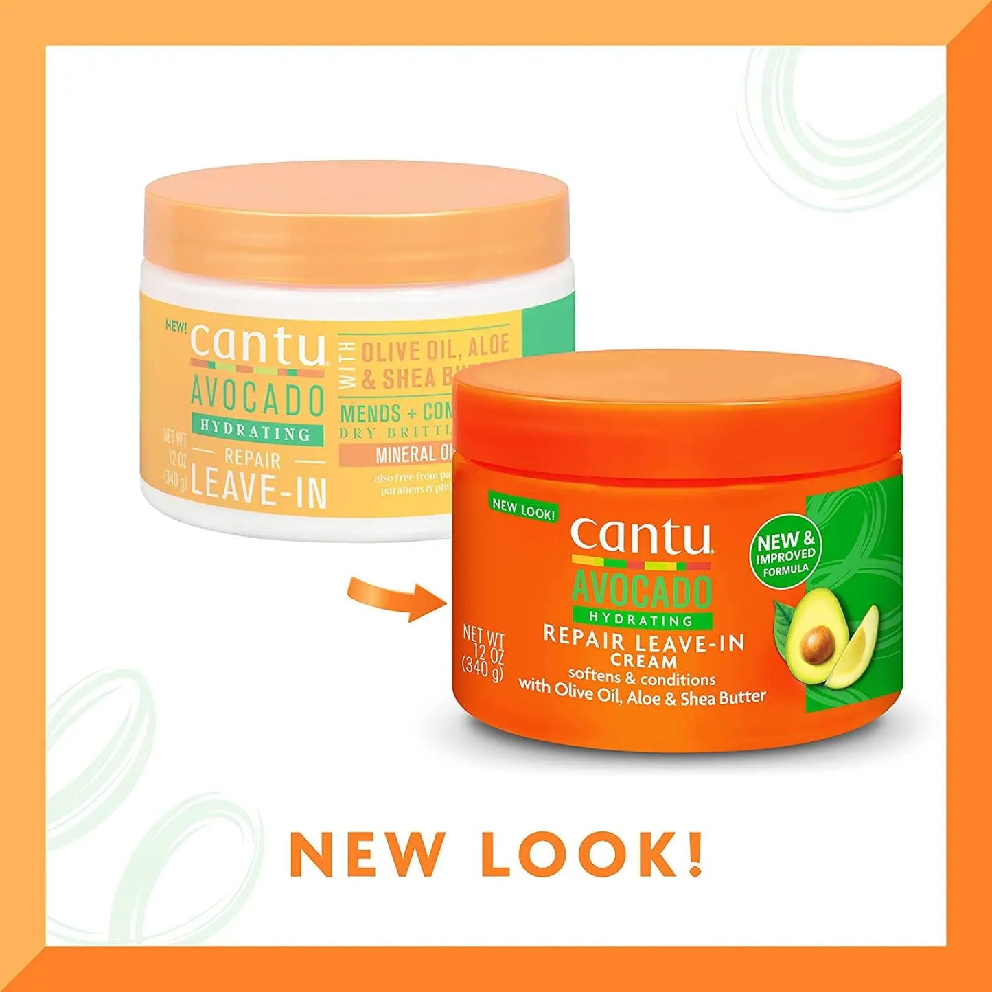 Cantu Avocado Leave In Condition Cream 340g