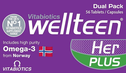 Vitabiotics Wellteen Her Plus 56 Tablets/Capsules