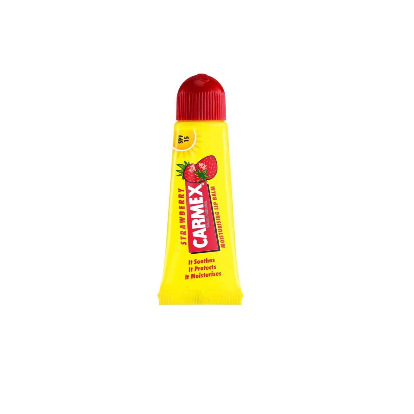 Carmex Strawberry Tube SPF15 10g - PACK OF 3. Carmex