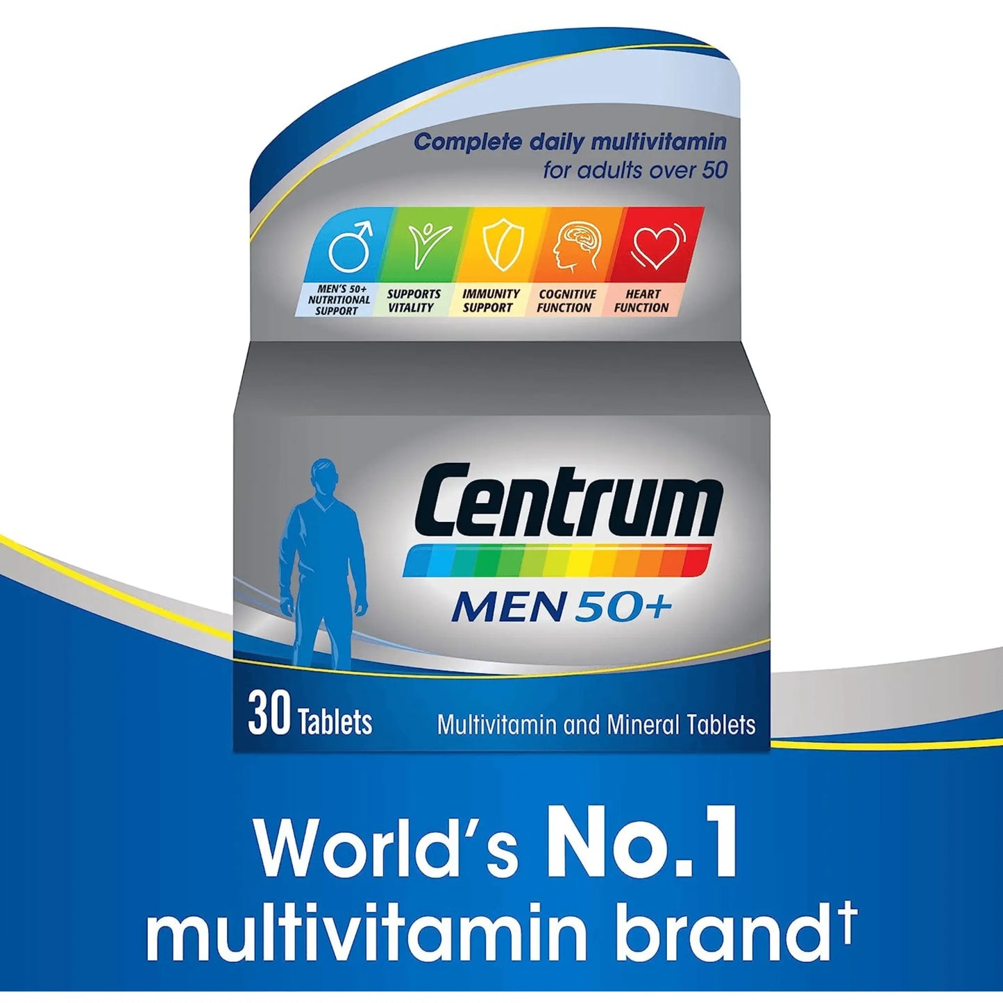 Centrum 50+ Mens 30 Tablets - Arc Health Nutrition