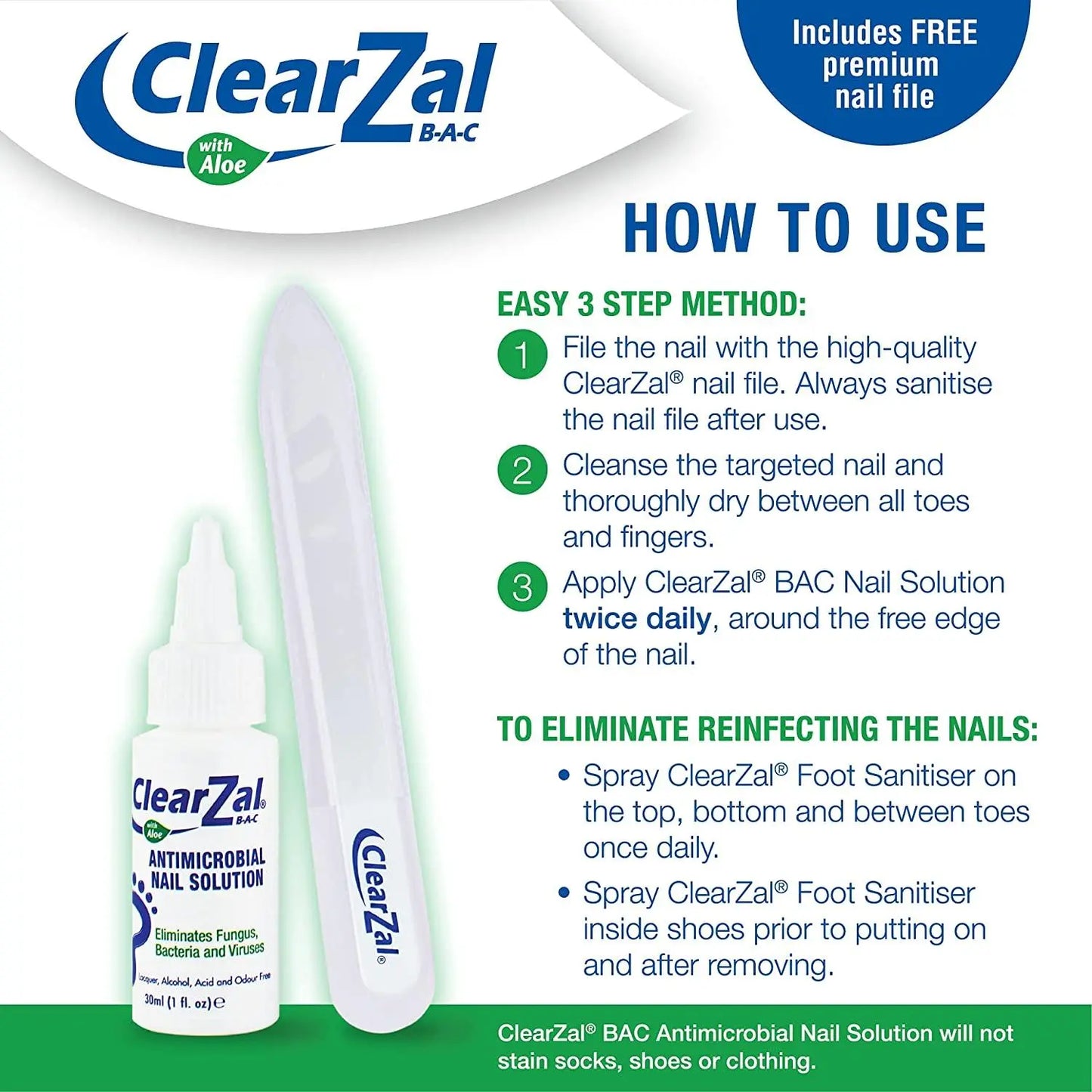 ClearZal Nail Solution 30ml