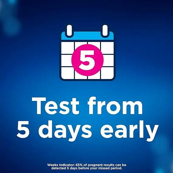 Clearblue Pregnancy Test Double-Check & Date Combo Pack, Result As Fast As 1 Minute (Visual Stick) & Tells You How Many Weeks (Digital Stick), Kit Of 2 Tests (1 Digital, 1 Visual)