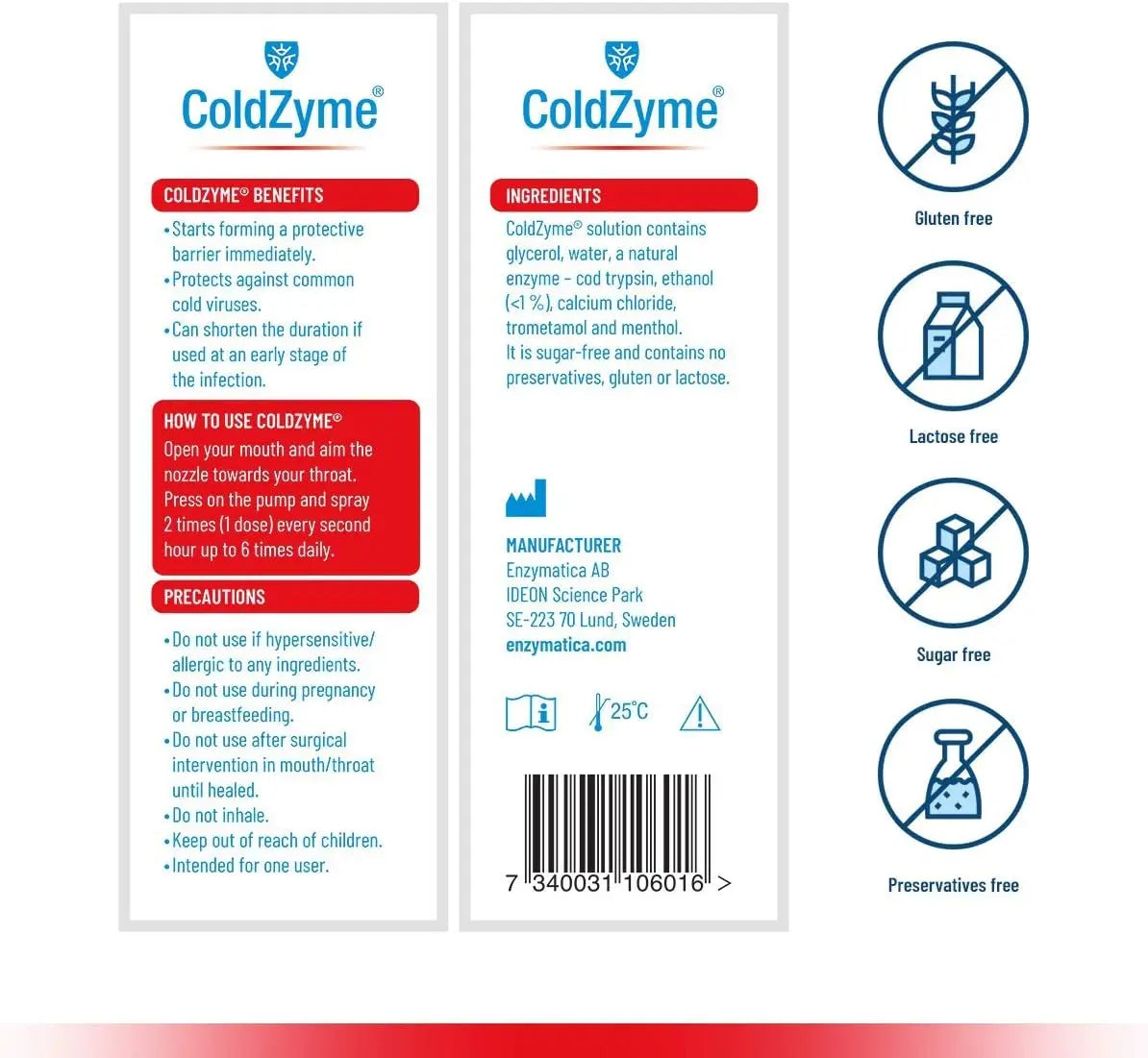 ColdZyme Mouth Spray - 20ml Coldzyme