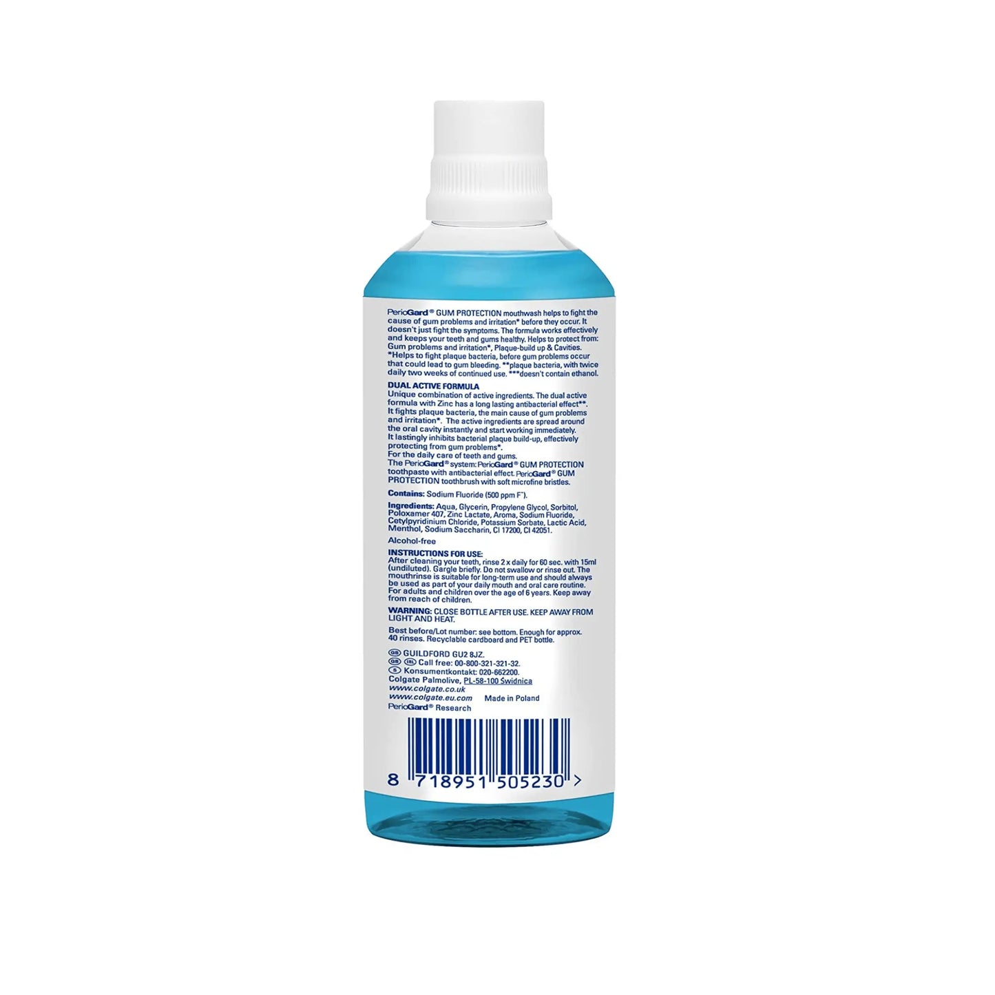 Colgate Periogard Gum Protect Mouthwash 300ml