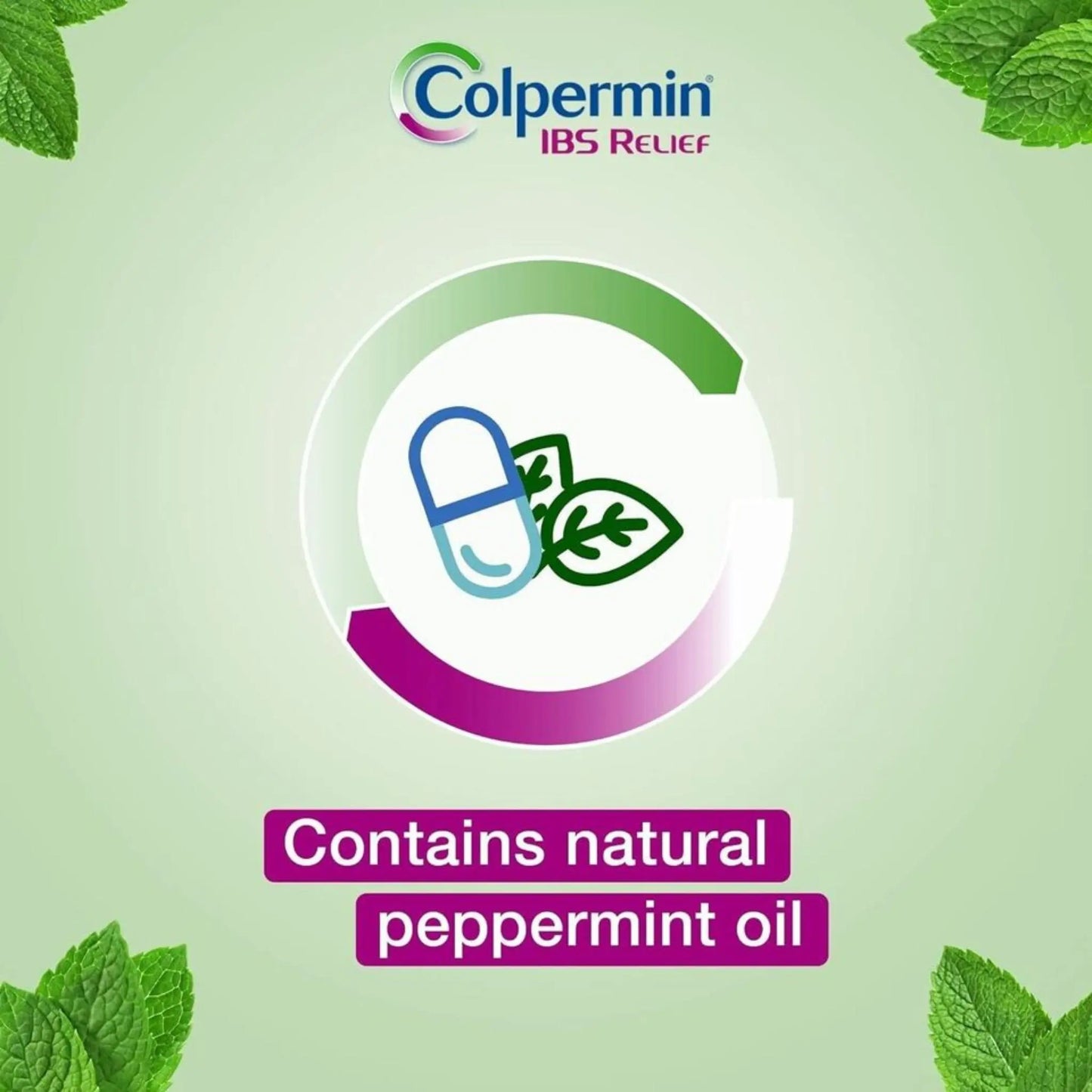 Colpermin IBS Relief Peppermint Oil 20 Capsules x 2 Colpermin