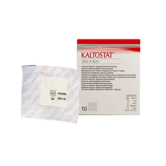 ConvaTec Kaltostat Calcium Sodium Alginate 5cm x 5cm 10 Dressing - Arc Health Nutrition UK Ltd