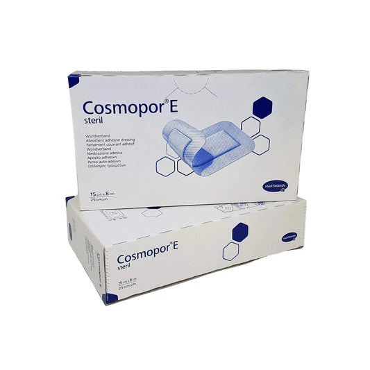 Cosmopor-E Sterile Absorbent 15cm x 8cm 25 Adhesive Dressing x 2 - Arc Health Nutrition UK Ltd