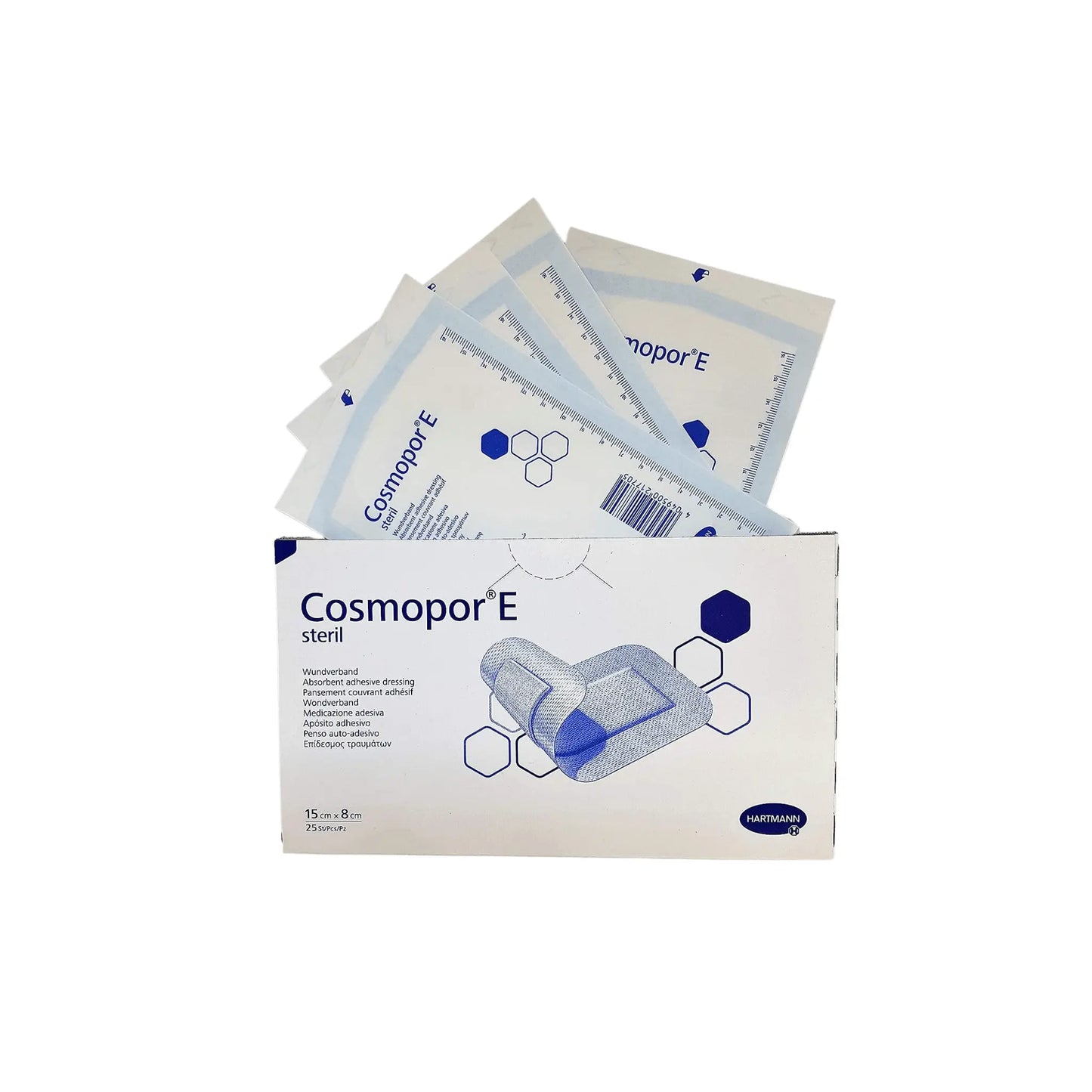 Cosmopor-E Sterile Absorbent 15cm x 8cm 25 Adhesive Dressing x 2 - Arc Health Nutrition UK Ltd