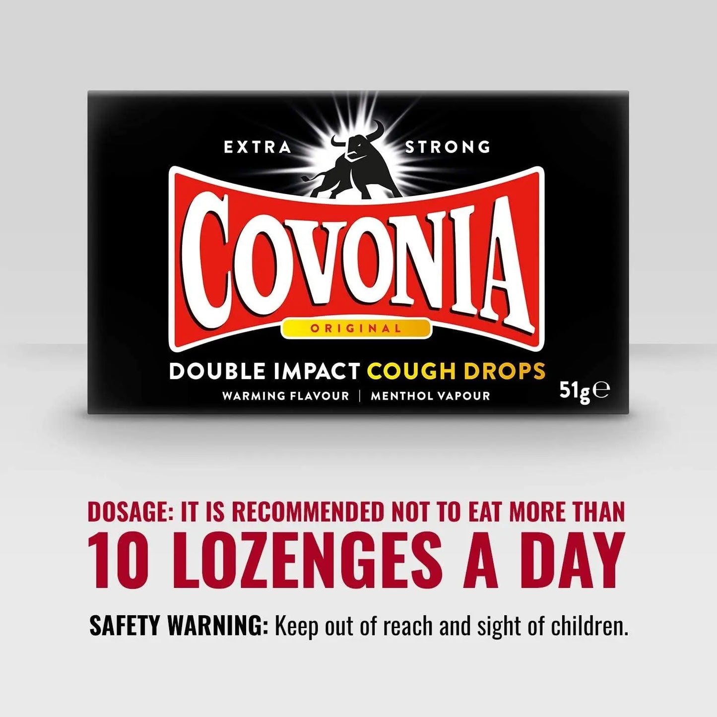 Covonia Double Impact Original Cough Drops - 51g