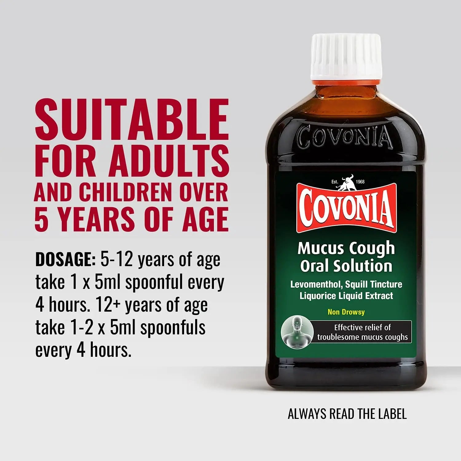 Covonia Herbal Mucus Cough Syrup – 300ml Covonia