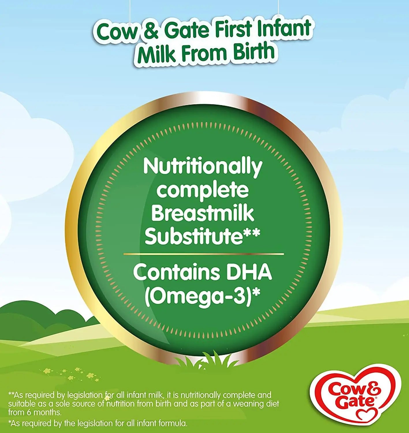 Cow & Gate 1 First Baby Milk Formula Powder from Birth 800g