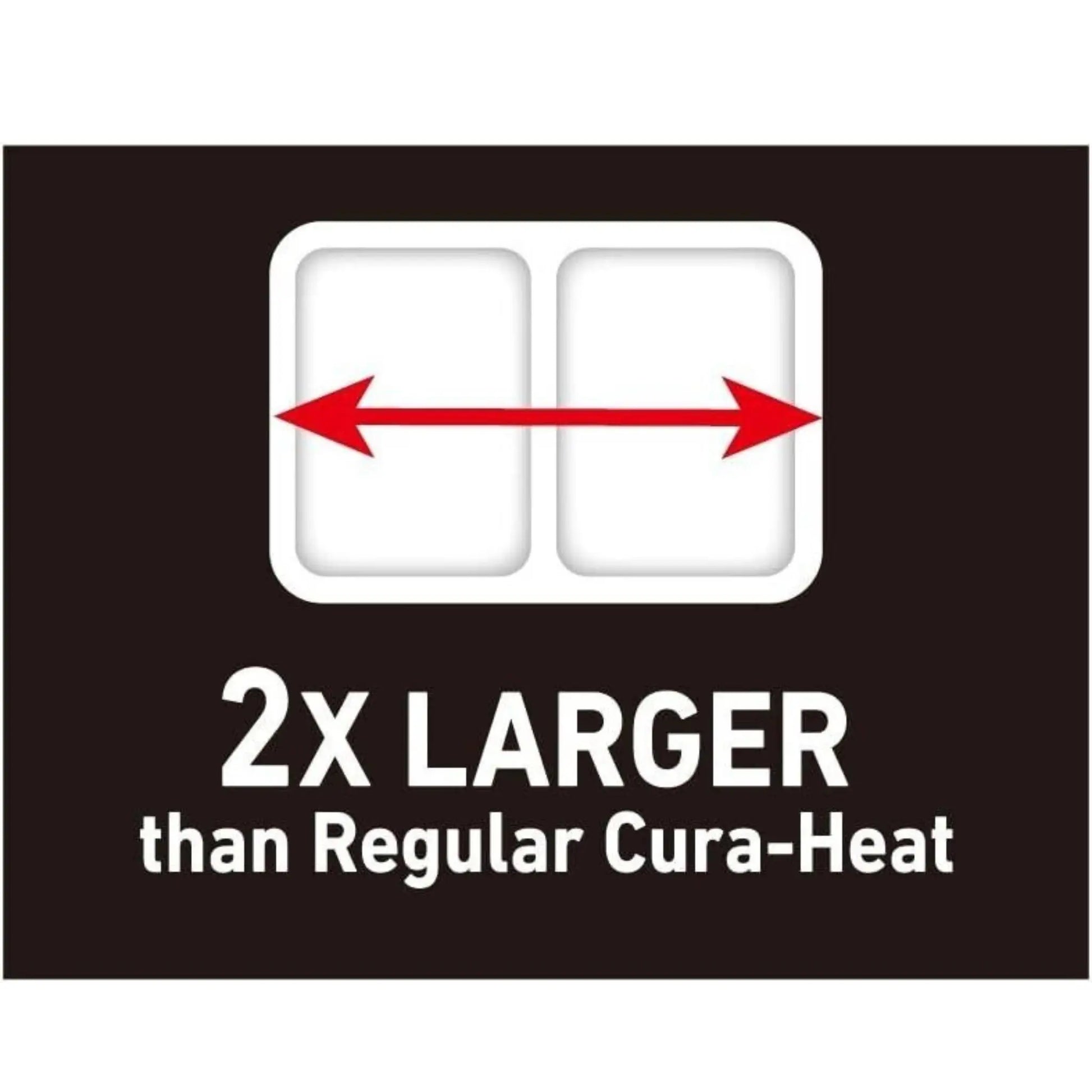 Cura-Heat Back Pain MAX size Direct-to-Skin, Pack of 2 Cura Heat