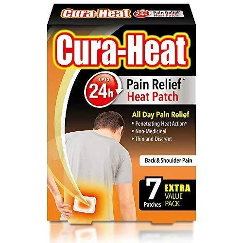Cura-Heat Back and Shoulder Pain 7 Patches - Arc Health Nutrition