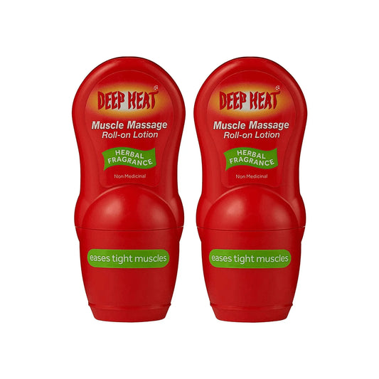 Deep Heat Muscle Massage Roll-on 50ml Lotion x 6 - Arc Health Nutrition UK Ltd