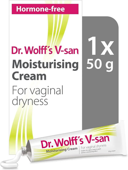 Dr Wolff’s V-San Moisturising Cream For Vaginal Dryness 50g