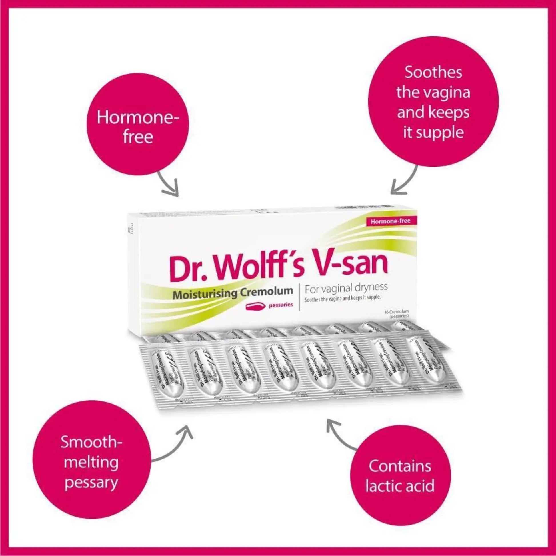 Dr. Wolff's V-san Moisturising Cremolum 1x 16pcs Dr. Wolff's