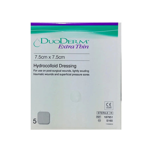 DuoDerm Extra Thin 7.5cm x 7.5cm 5 Dressing - Arc Health Nutrition