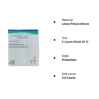 DuoDerm Extra Thin 7.5cm x 7.5cm 5 Dressing - Arc Health Nutrition