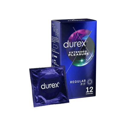 Durex Extended Pleasure Regular Fit Condoms 12 Pack