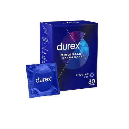 Durex Extra Safe Extra Lubricated Condoms Pack of 30