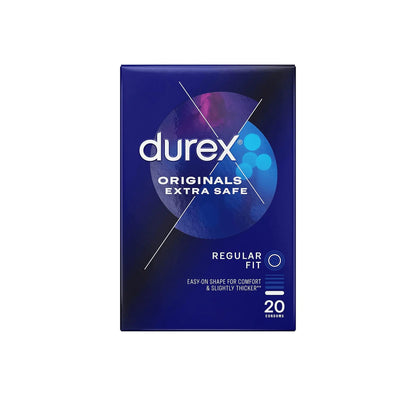 Durex Originals Extra Safe Regular Fit Condoms Pack of 20