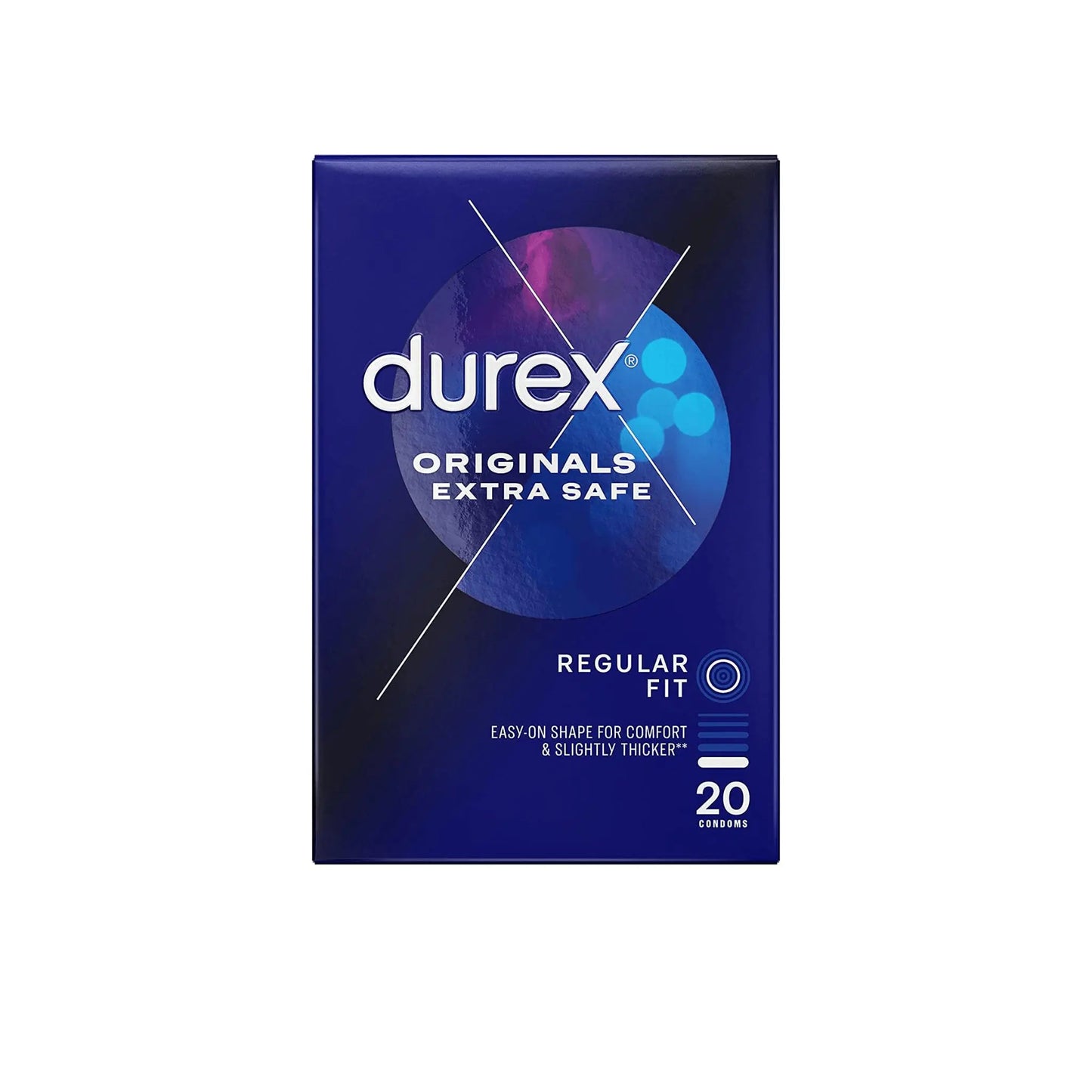 Durex Originals Extra Safe Regular Fit Condoms Pack of 20