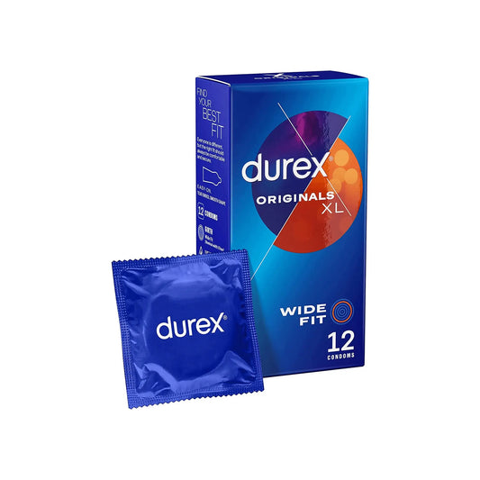 Durex Originals XL Comfort Wide Fit Condoms 12 Pack