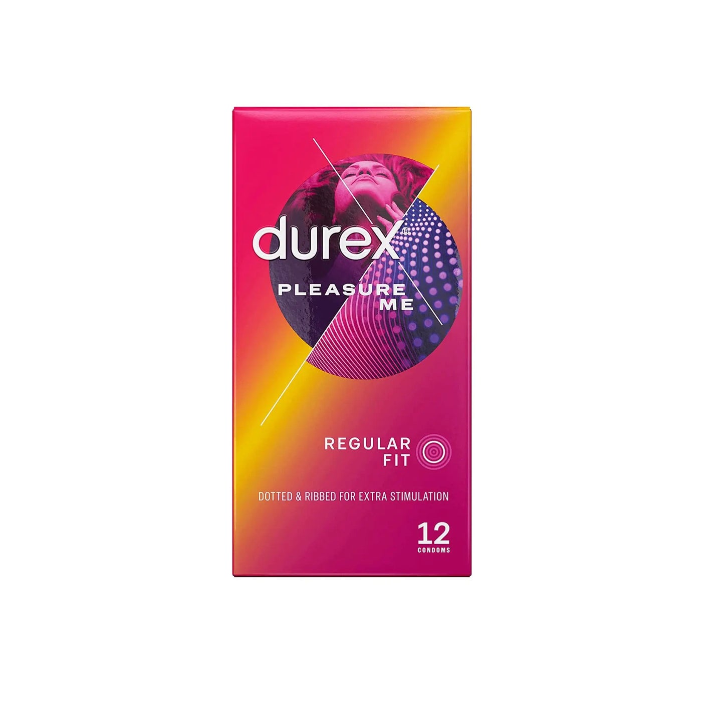 Durex Pleasure Me Ribbed Regular Fit Condoms Pack of 12