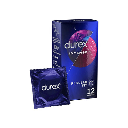 Durex Ultimate Intense Ribs and Dots Regular Fit Condoms 12s