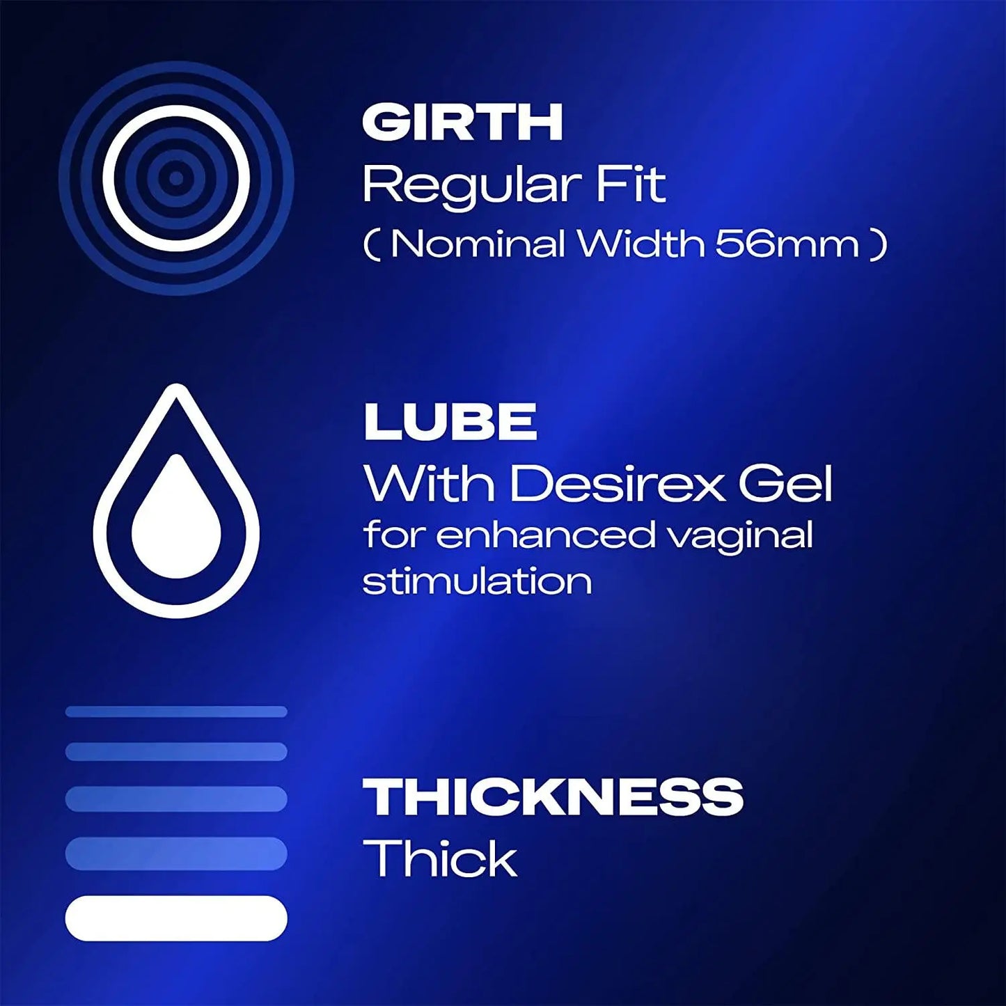 Durex Ultimate Intense Ribs and Dots Regular Fit Condoms 12s