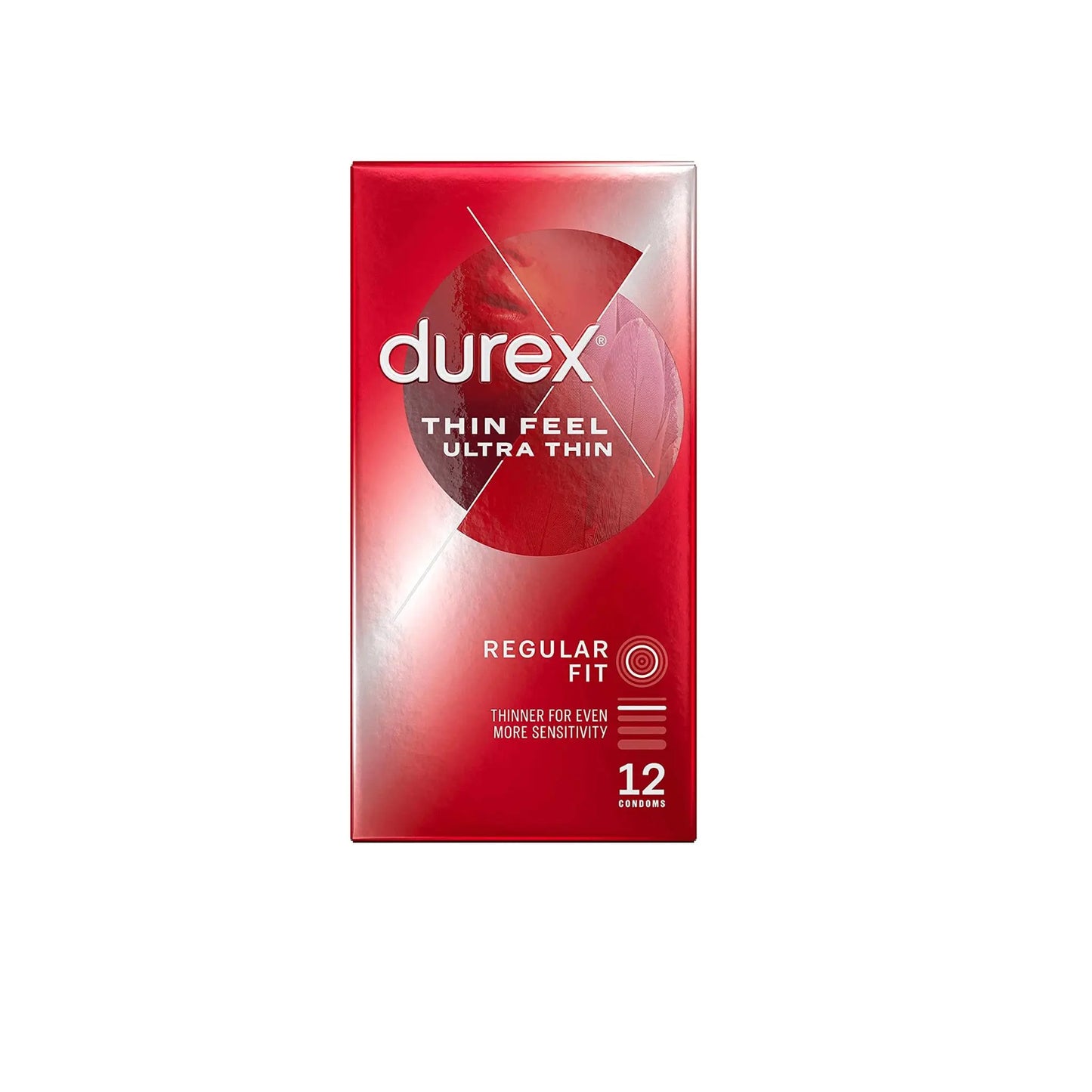 Durex Ultra Thin Feel Condoms Regular Fit Pack of 12