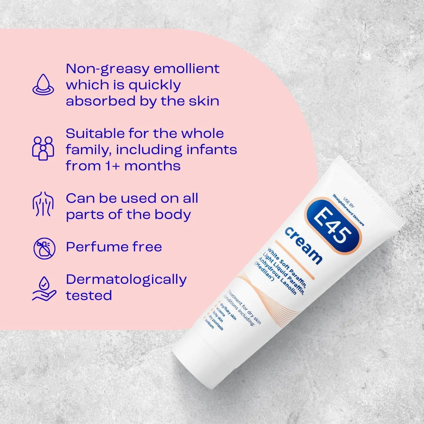 E45 Dermatological Cream -50gm E45