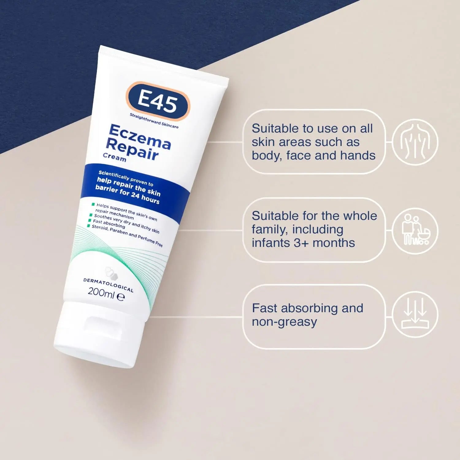 E45 Eczema Repair Cream - 200ml E45