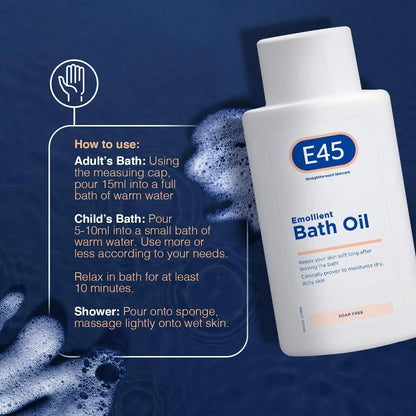 e45 bath oil