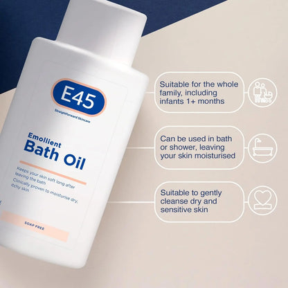 e45 bath oil