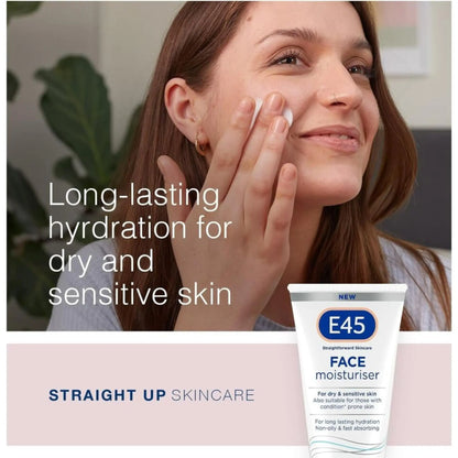 E45 Face Moisturiser Daily Use Cream - 50 ml E45