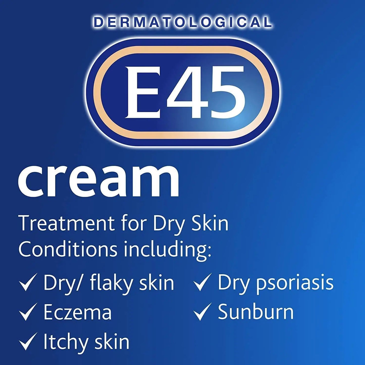 E45 Moisturising Cream for Dry Skin with Pump 500g