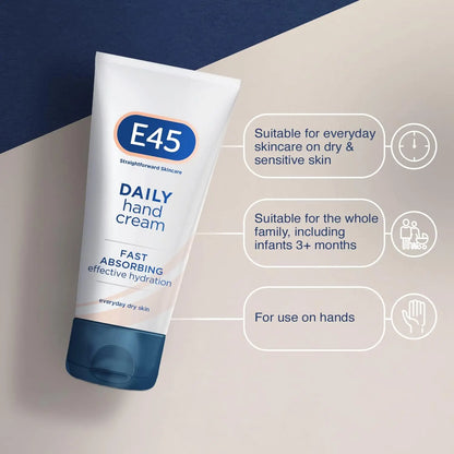 E45 Straightforward Skincare Daily Hand Cream -50ml 