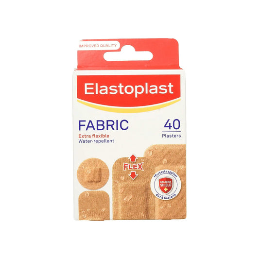 Elastoplast Extra Flexible Fabric Plasters Total 200 Strips (40 Strips X 5 Pack) - Arc Health Nutrition UK Ltd